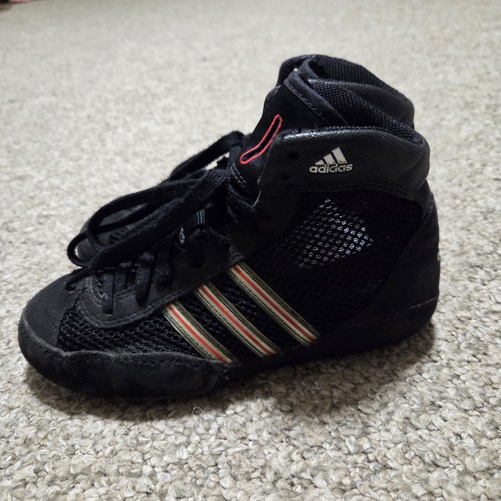 Adidas Combat Speed 3 Wrestling Shoes Kids Size 1 Black G12671